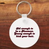 Oude genoeg Meemaw Sleutelhanger (Voorkant)