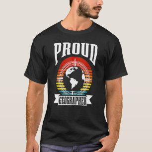 Oude geografische student Geografische leraar Geog T-shirt