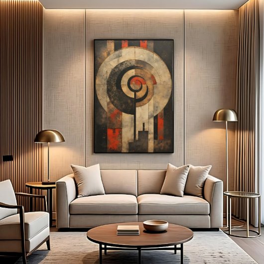 Oude Geometrische  Canvas Afdruk