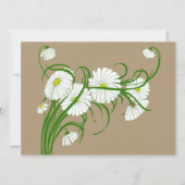 Oude Gerber Madeliefjes Bloemen Trouwen Save the D Date (Achterkant)