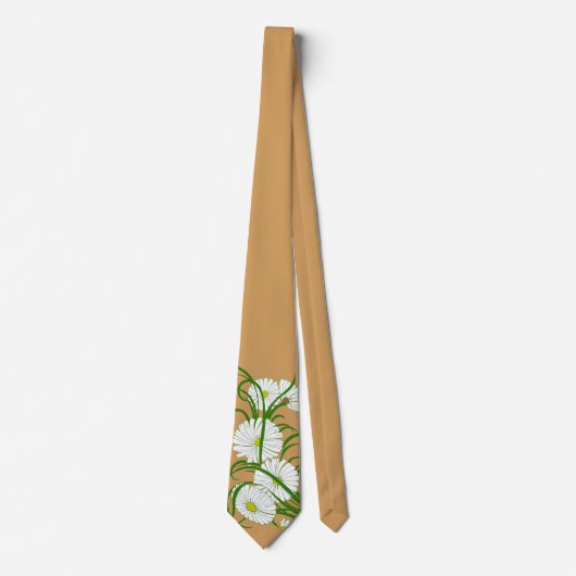 Oude Gerber Madeliefjes Bloemen uit een Lente Tuin Stropdas (Voorkant)