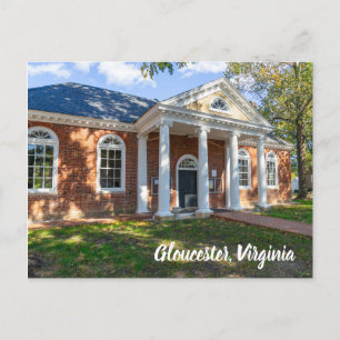 Oude gerechtsgebouw in Gloucester, Virginia Briefkaart