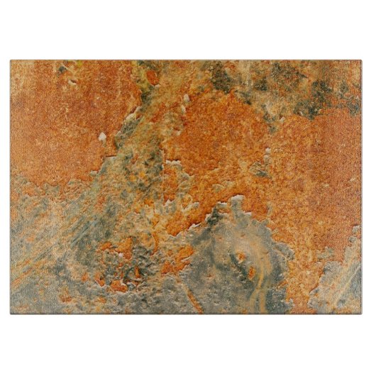 Oude geroosterde ijzermetalen snijplank (Voorkant)