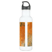 Oude geroosterde ijzermetalen waterfles (Achterkant)