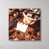 Oude Geschenkzak Canvas Afdruk (Voorkant)