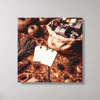 Oude Geschenkzak Canvas Afdruk