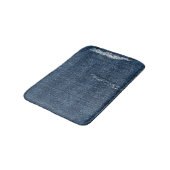 Oude gescheurde denim: jeans textuur. badmat (Gekanteld)