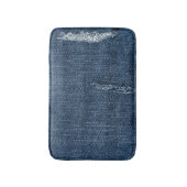 Oude gescheurde denim: jeans textuur. badmat (Voorkant Verticaal)