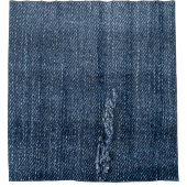 Oude gescheurde denim: jeans textuur. douchegordijn (Voorkant)