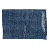 Oude gescheurde denim: jeans textuur. kussensloop (Voorkant)