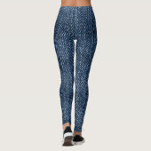 Oude gescheurde denim: jeans textuur. leggings (Achterkant)
