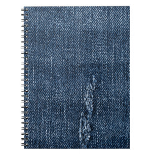 Oude gescheurde denim: jeans textuur. notitieboek