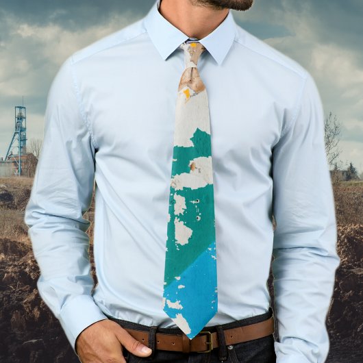 Oude geschilderde muur met graffiti stropdas