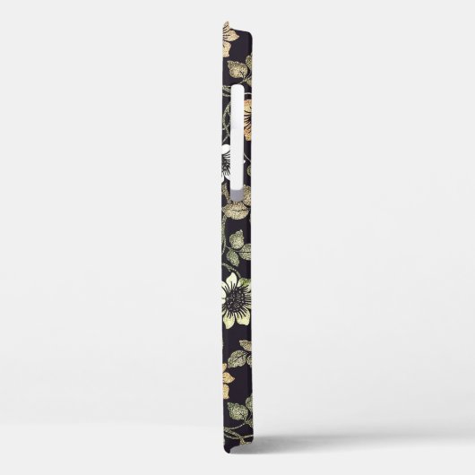 Oude gestructureerde anemoon bloem achtergrond | Case-Mate iPhone case (Achterkant / Links)