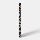 Oude gestructureerde anemoon bloem achtergrond | iPhone hoesje (Linkerkant)