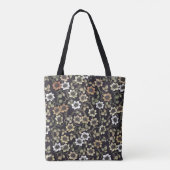 Oude gestructureerde anemoon bloem achtergrond | tote bag (Achterkant)