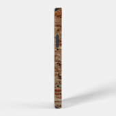 Oude gestructureerde bakstenen muur van Lal Killa iPhone Hoesje (Rechterkant)