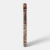 Oude gestructureerde bakstenen muur van Lal Killa iPhone Hoesje (Linkerkant)
