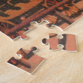 Oude getrouwe geelsteen Grote puzzel (Zijkant)