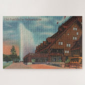 Oude getrouwe geelsteen Grote puzzel Legpuzzel (Horizontaal)