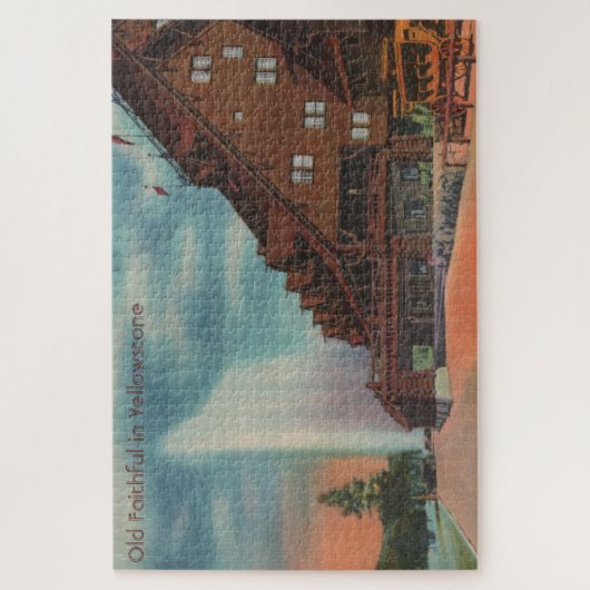 Oude getrouwe geelsteen Grote puzzel Legpuzzel (Verticaal)