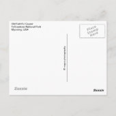 Oude getrouwe Geyser Briefkaart : Yellowstone Nat' (Achterkant)