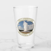 Oude getrouwe Geyser in Yellowstone National Park Glas (Voorkant)