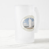 Oude getrouwe Geyser in Yellowstone National Park Matglas Bierpul (Voorkant rechts)