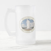 Oude getrouwe Geyser in Yellowstone National Park Matglas Bierpul (Links)