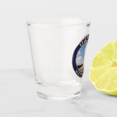 Oude getrouwe Geyser in Yellowstone National Park Shot Glas (Links)