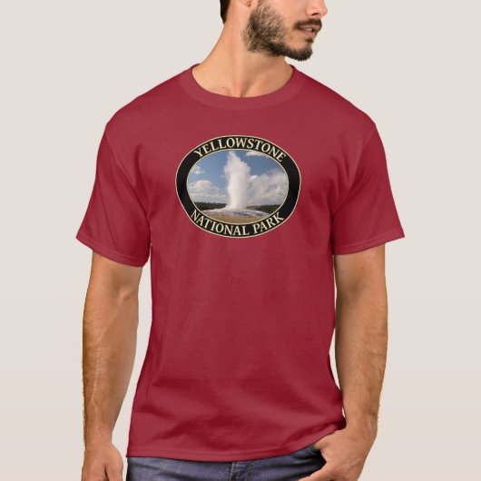 Oude getrouwe Geyser in Yellowstone National Park T-shirt (Voorkant)