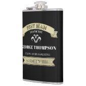 Oude Getuige Bruidegom Op Maat Gemaakt Huwelijk Heupfles (Links)