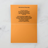 Oude, gevesdroogde kaaslogkaart feestdagen kaart (Binnen)