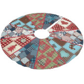 Oude gevesdroogde landpatronen kerstboom rok (Gekanteld)