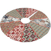 Oude gevesdroogde landpatronen kerstboom rok (Gekanteld)