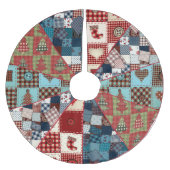 Oude gevesdroogde landpatronen kerstboom rok (Voorkant)