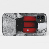 Oude, gevesdroogde rode stoomtrein Case-Mate iPhone case (Achterkant (horizontaal))