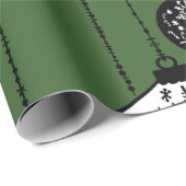 Oude, gevesdroogde schedelsierpapier cadeaupapier (Rol Hoek)