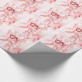 Oude, gevesdroogde Skaters in helder rood Cadeaupapier (Hoek)