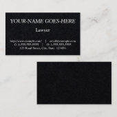 Oude, gevesdroogde Visitekaartje voor rechtsbeoefe (Voorkant / Achterkant)