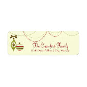 Oude gevierde Kerstmis - de Etiketten van het Adre (Voorkant)