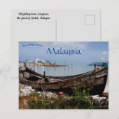Oude Gevist boot Langkawi Malyasia Briefkaart (Voorkant / Achterkant)