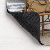 Oude Geviste apparatuur op de stoel Muismat (Hoek)