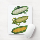 Oude Gezonde Groenten Voedsel, Verse Maïs op de Ko Muismat (Met muis)