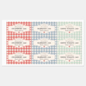 Oude Gingham Met Liefde Gemaakte Pot Labels (Vel)