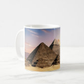 Oude Giza-piramides bij zonsondergang - Klassiek k Koffiemok (Voorkant links)