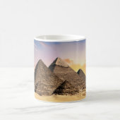 Oude Giza-piramides bij zonsondergang - Klassiek k Koffiemok (Center)