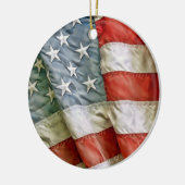 Oude glasstrips en stripes keramisch ornament (Links)