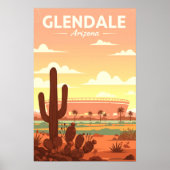 Oude Glendale Arizona Poster (Voorkant)
