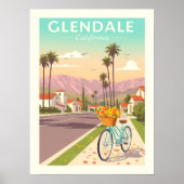 Oude Glendale Californië Poster (Voorkant)